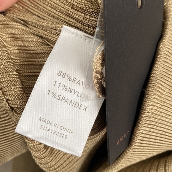 Michael Costello x REVOLVE Alessa Pants in Gold Size S NWT - Picture 6 of 10